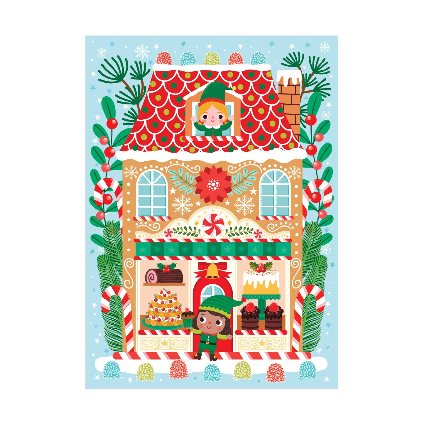 Santa's Bakery Puzzle Ornament