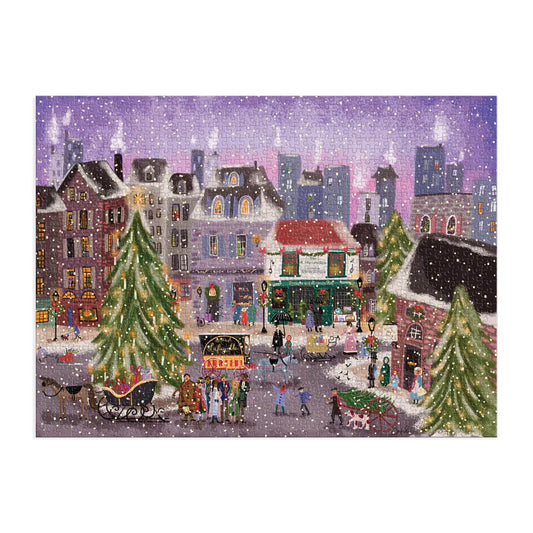 christmas square joy laforme galison puzzle