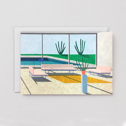palm springs inspired greeting card by wrap