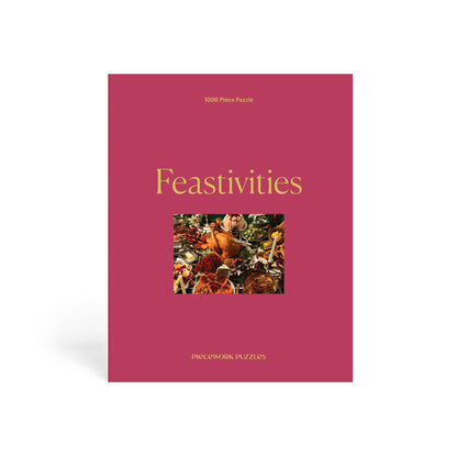 Feastivities 1000 Piece Thanksgiving + Christmas Puzzle by Piecework