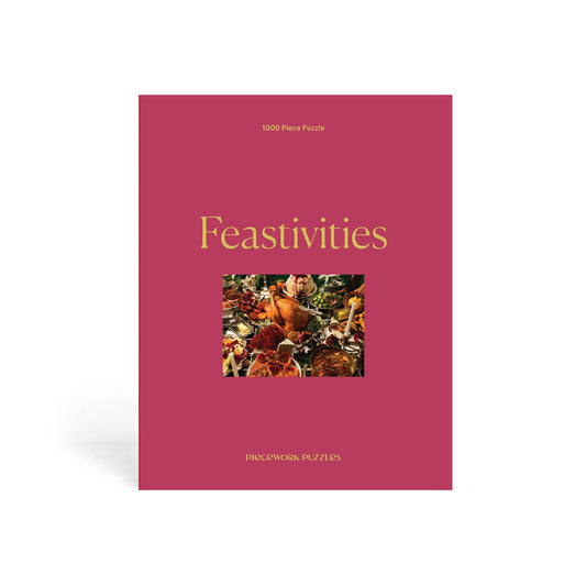Feastivities 1000 Piece Thanksgiving + Christmas Puzzle by Piecework