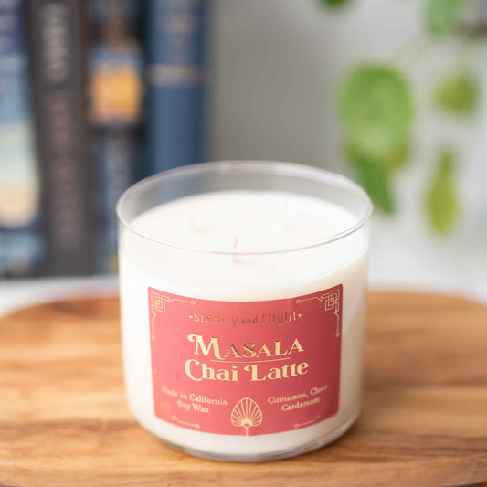 Masala Chai Latte Candle by steady and flight