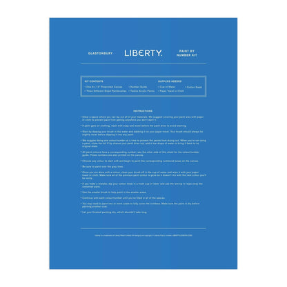 Liberty Paint by Number Kit Glastonbury