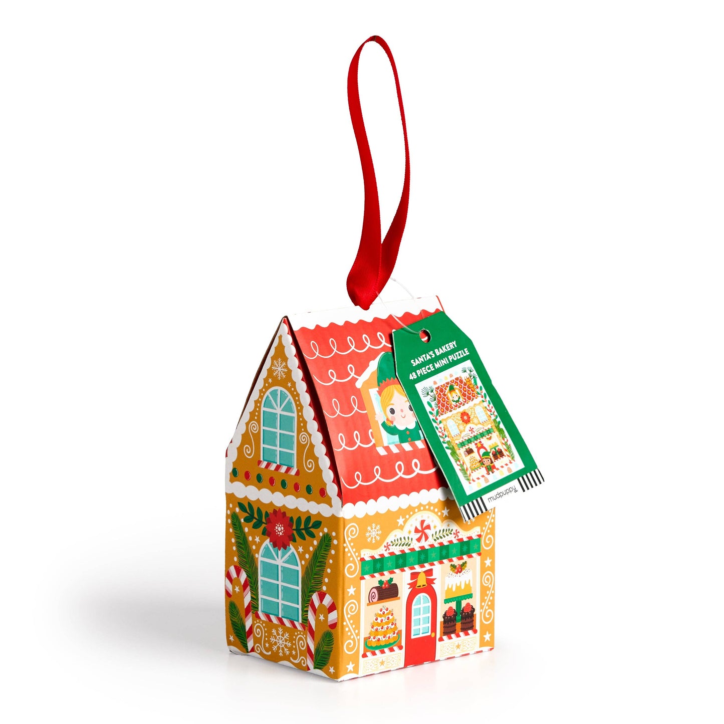 Santa's Bakery Puzzle Ornament