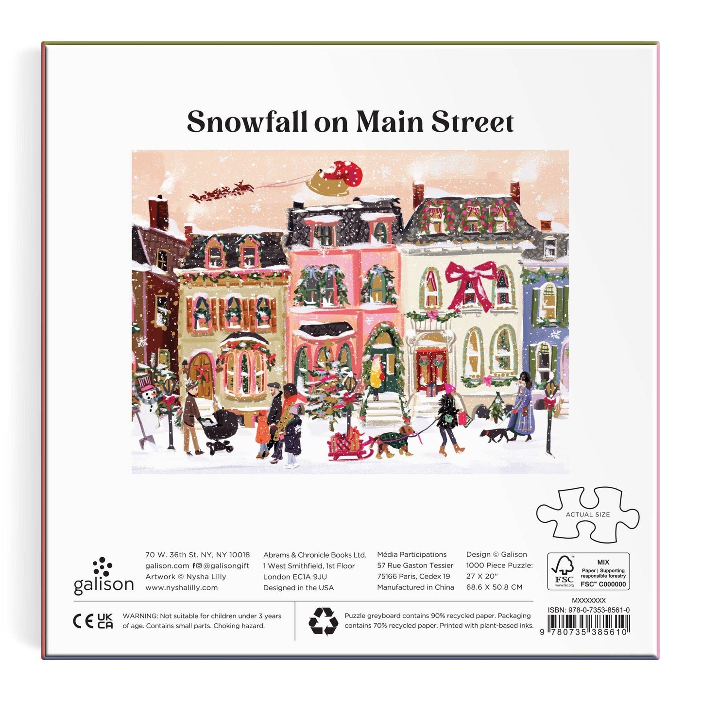 Snowfall on Main Street