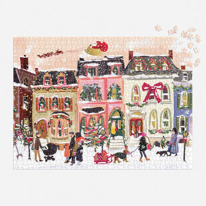 Snowfall on Main Street
