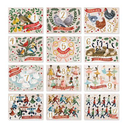 12 Days of Christmas • Set of 12 50-Piece Puzzles
