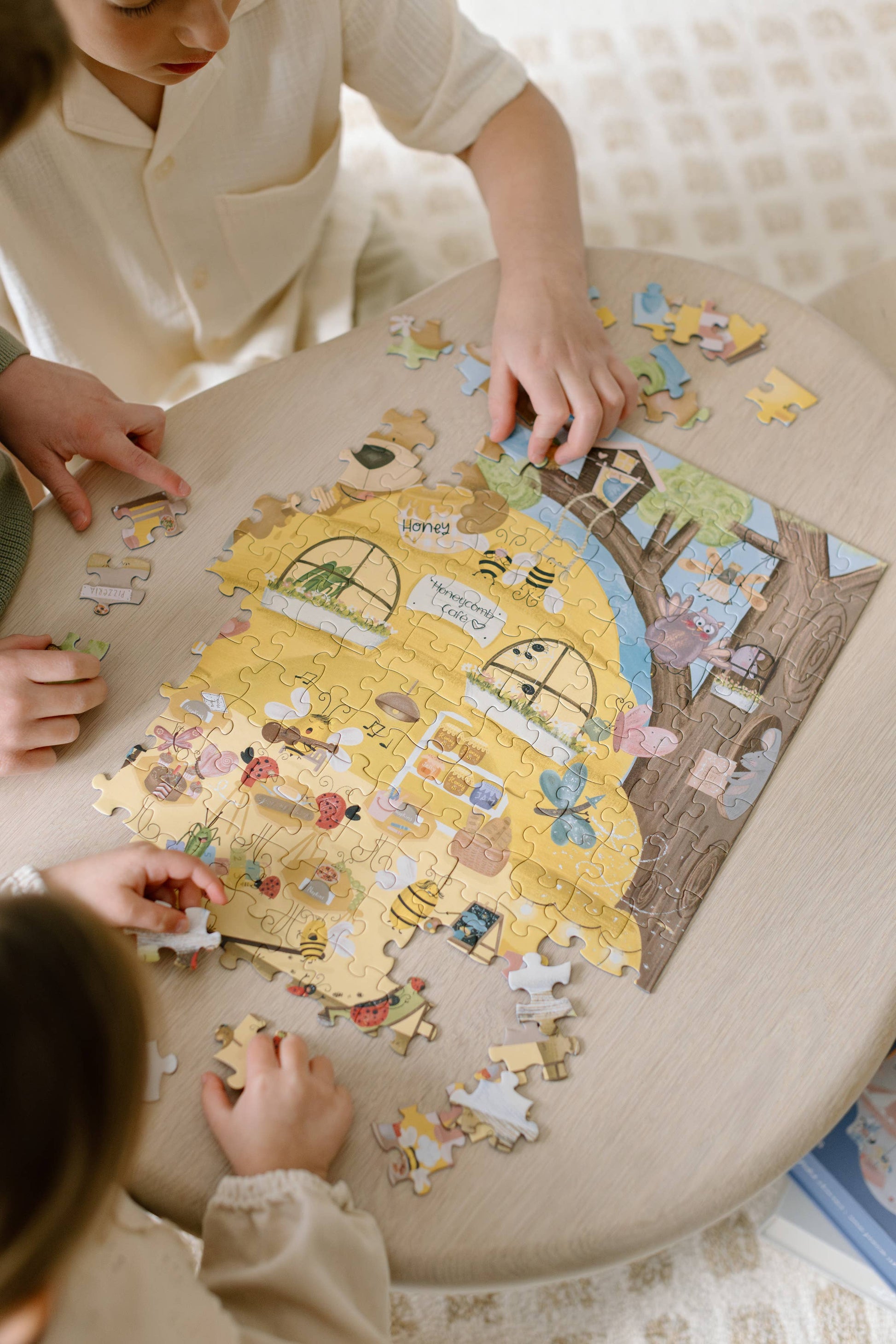 Honeycomb Cafe 200 Piece Kids Jigsaw Puzzle by Once Upon a Puzzle