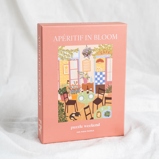 aperitif in bloom puzzle by elsa eleni for puzzle weekend - sunshine terrace artwork