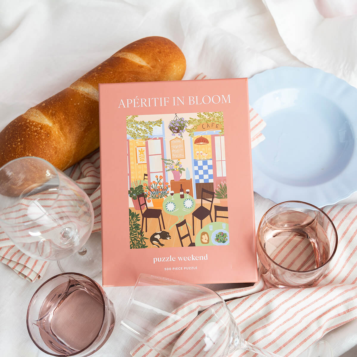 500 piece wine cafe puzzle by puzzle weekend