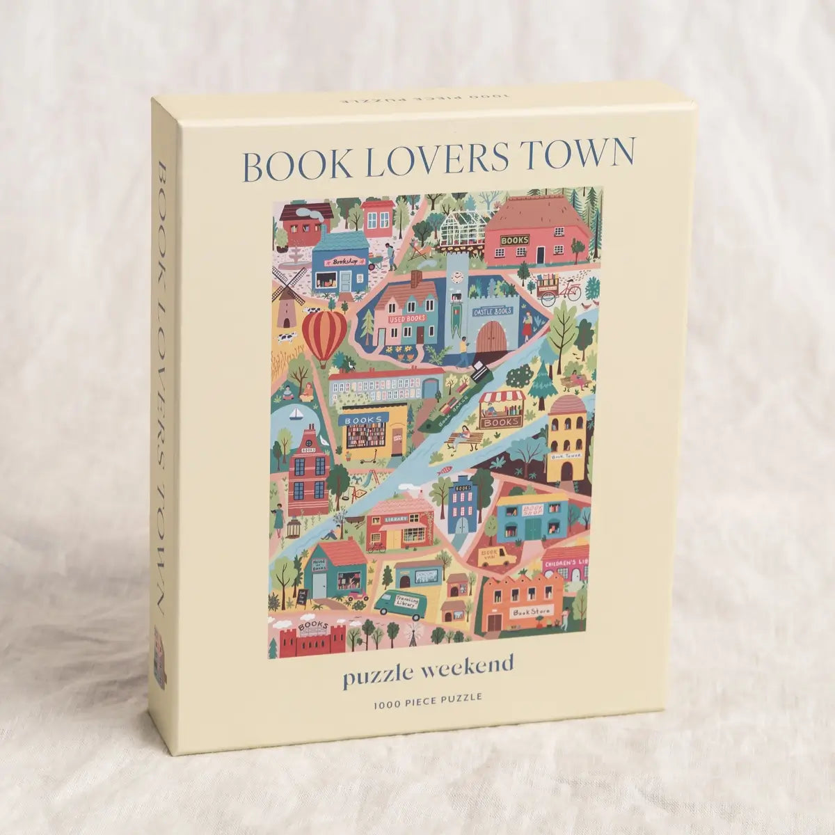 Book Lover's Town Puzzle by Anja Riebensam - Gift for Book Lovers - Puzzle Weekend