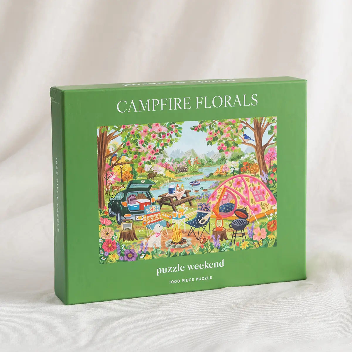 Campfire Florals 1000 Piece Puzzle by Olivia Gibbs for Puzzle Weekend
