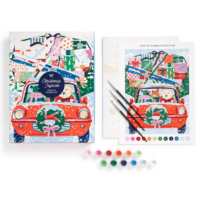 Christmas Joyride 9 x 12" Paint by Number Kit