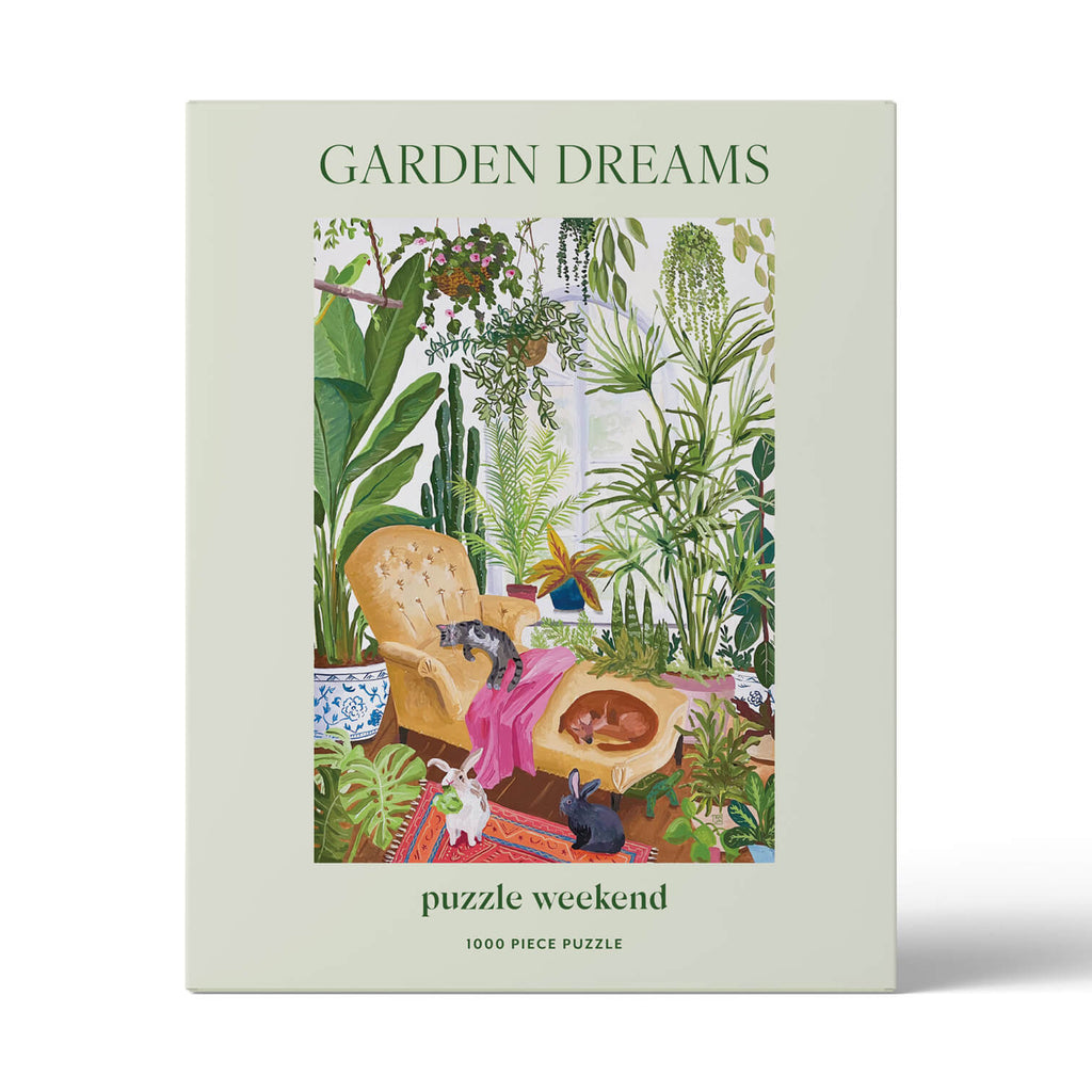 Puzzle Weekend Garden Dreams Puzzle by Anja Riebensahm - Best gift for plant lover