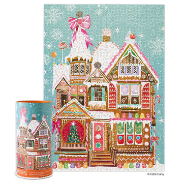 Gingerbread House Christmas Puzzle by Katie Daisy