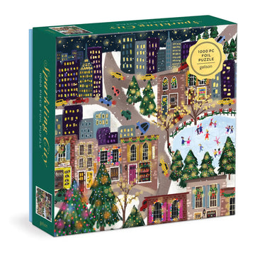 joy laforme sparkling city foil puzzle