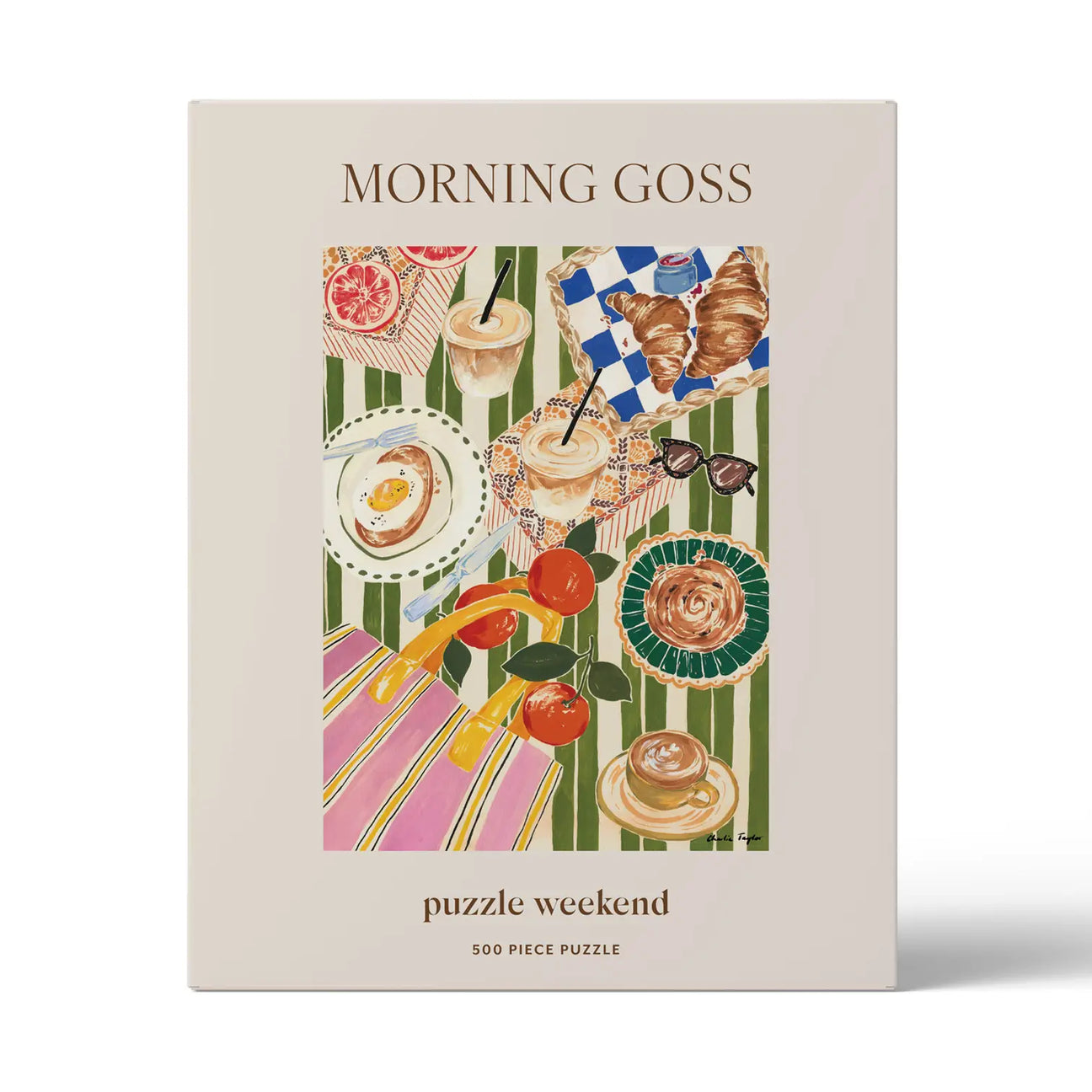 morning goss 500 piece puzzle - best gifts for coffee lover