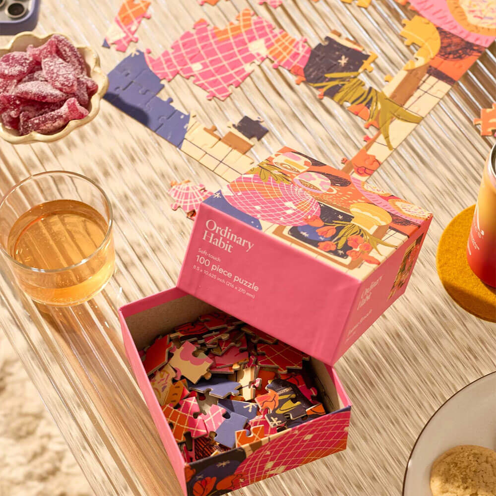 Disco Tea 100 Piece Mini Puzzle by Ordinary Habit