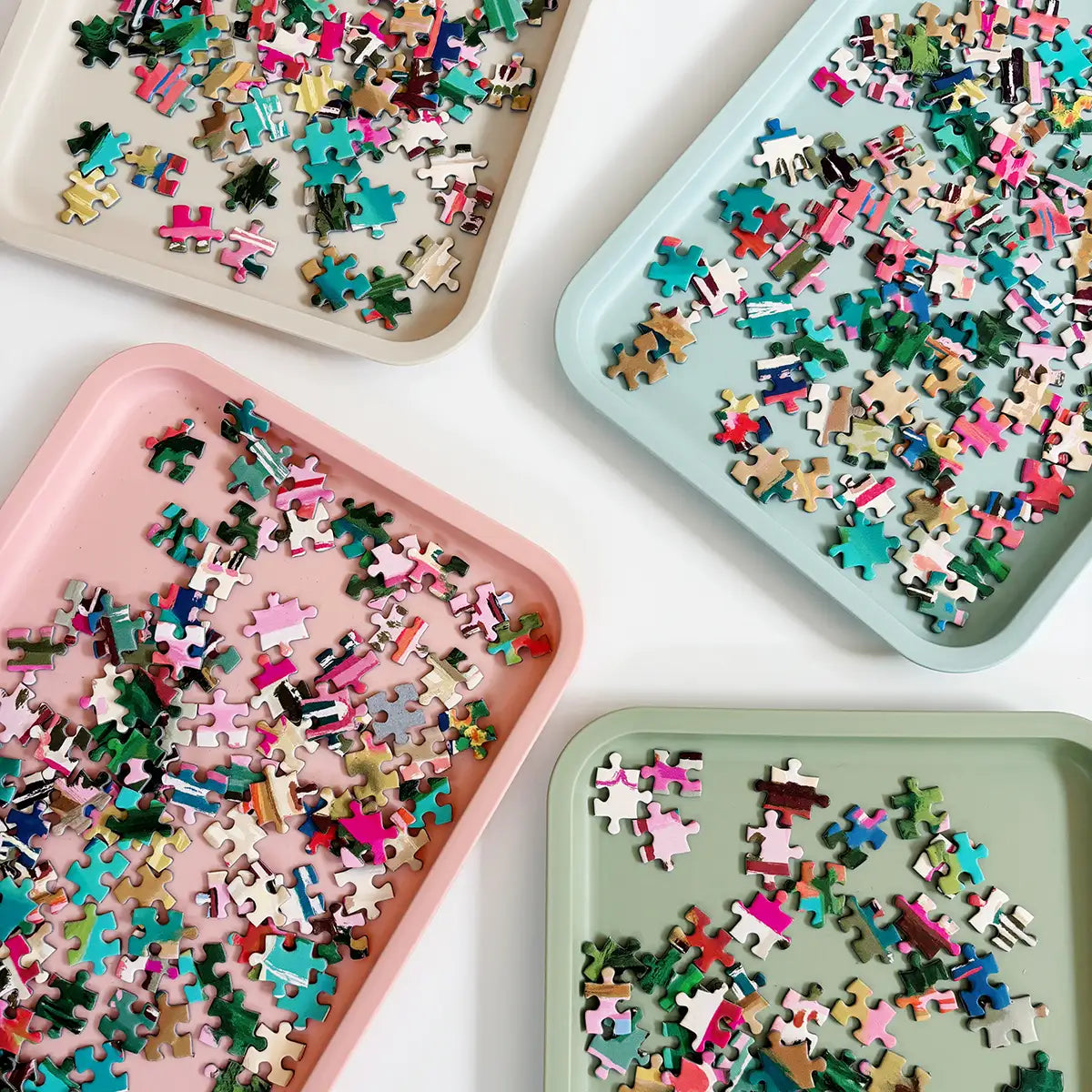 puzzle tray set of 5