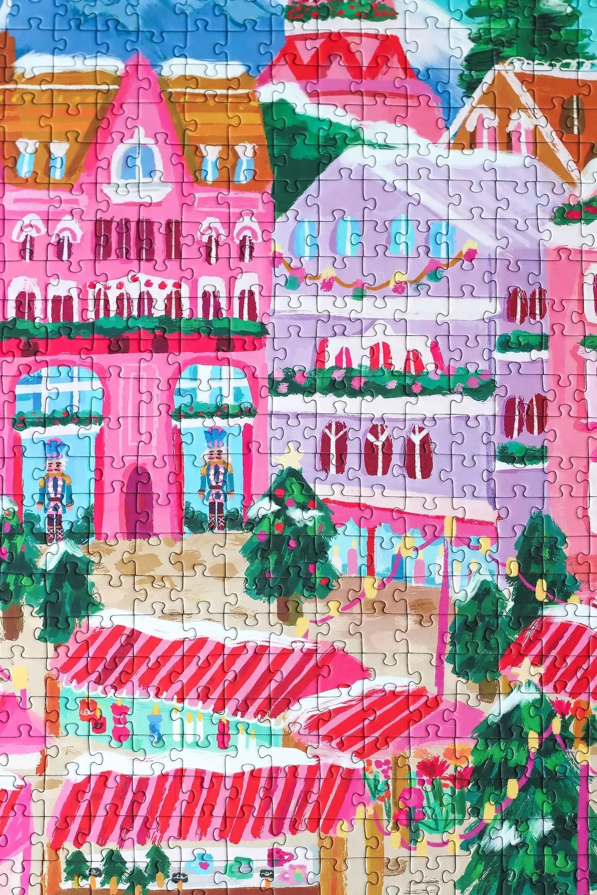 Riga Market Christmas Puzzle by Millie Putland - Piecely Puzzle