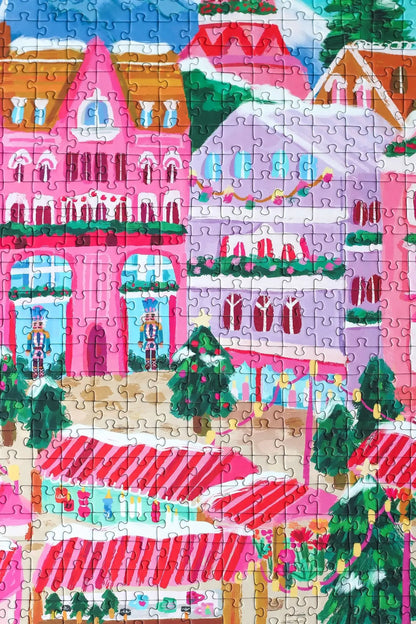 Riga Market Christmas Puzzle by Millie Putland - Piecely Puzzle