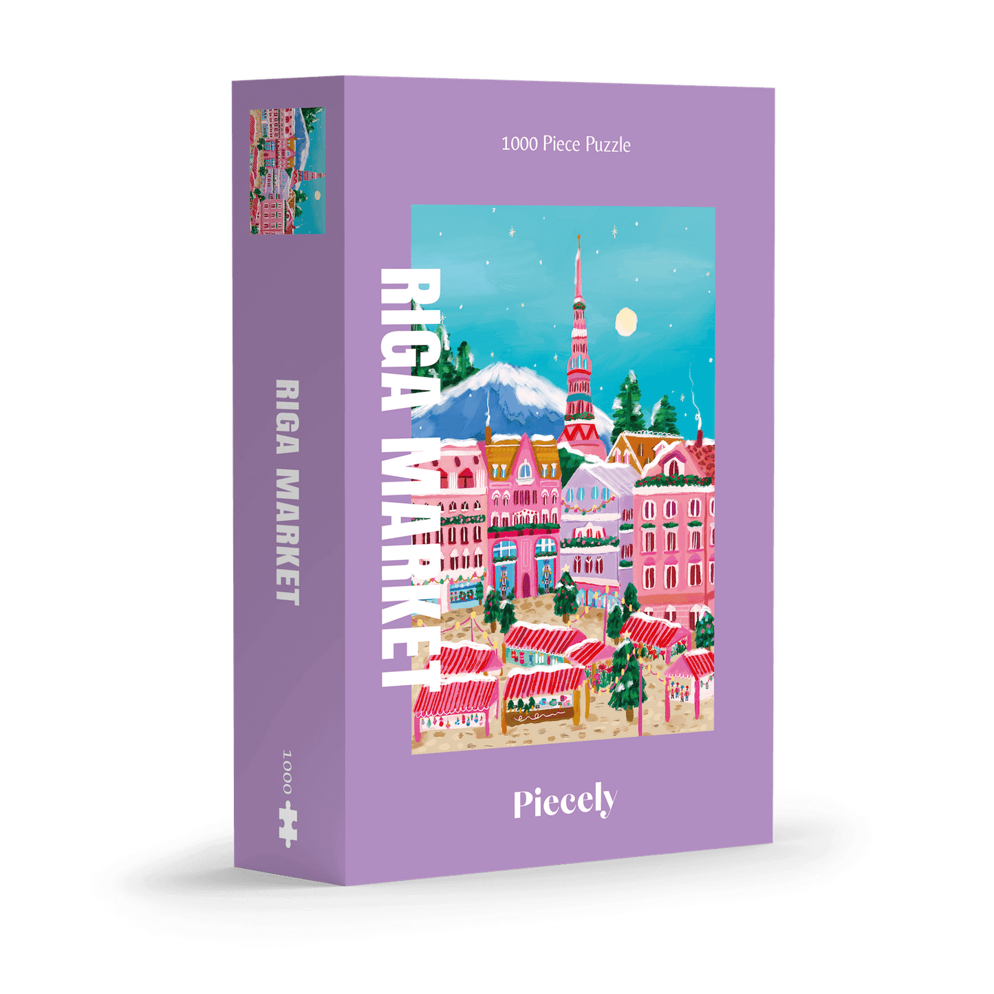 Riga Market Christmas Puzzle by Millie Putland - Piecely Puzzle