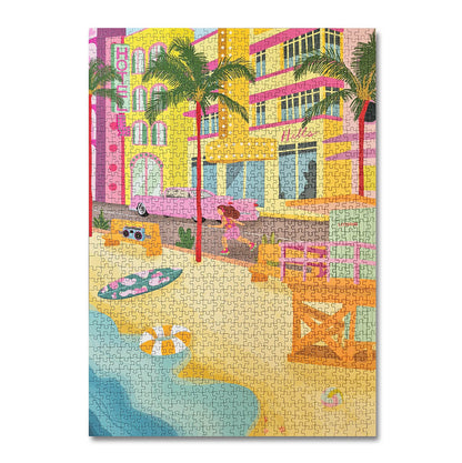 tadaaam puzzles - the american dream LA puzzle