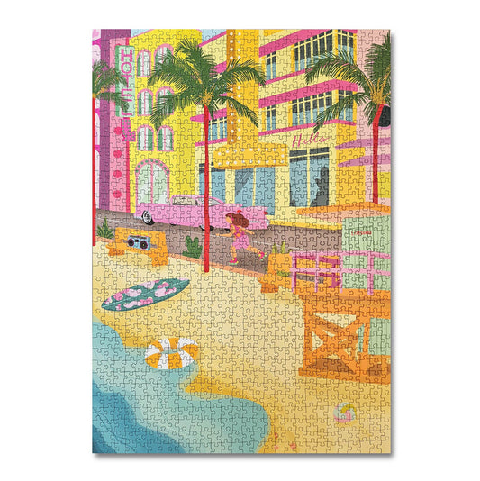 tadaaam puzzles - the american dream LA puzzle