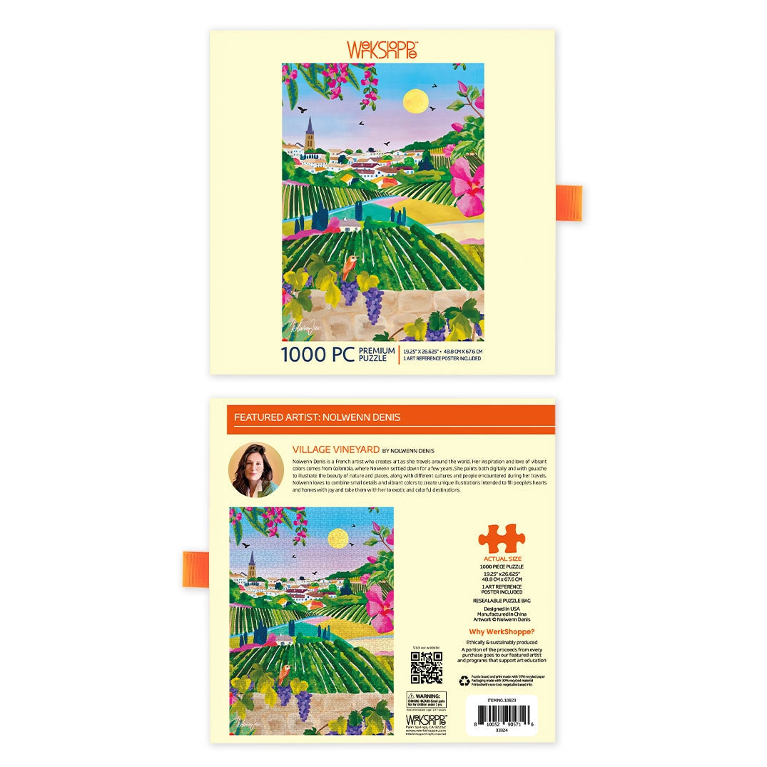 Village Vineyard Werkshoppe Puzzle by Nolwenn Denis