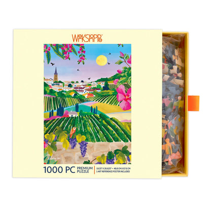 Village Vineyard Werkshoppe Puzzle by Nolwenn Denis