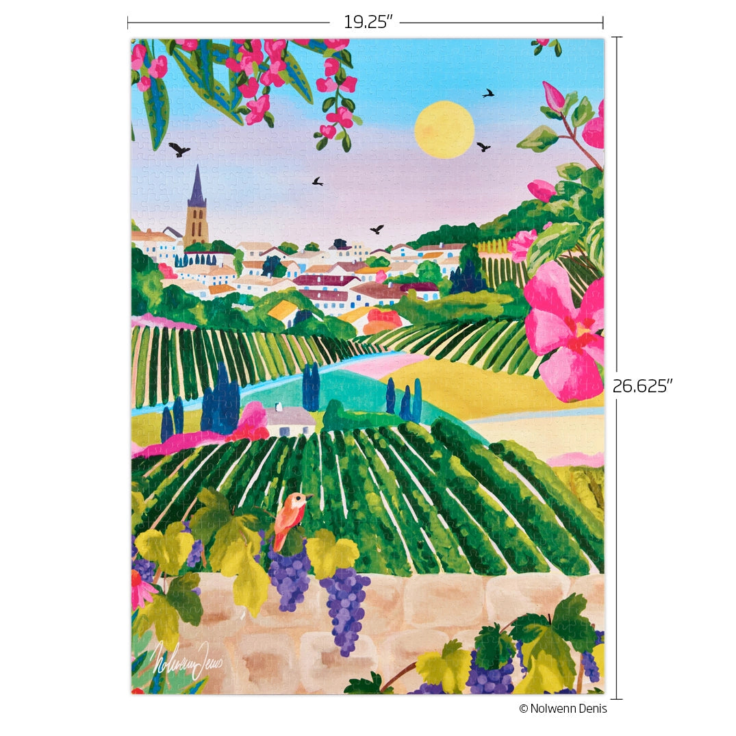 Village Vineyard Werkshoppe Puzzle by Nolwenn Denis