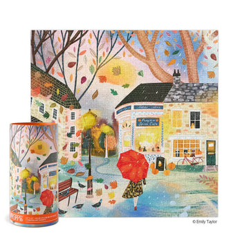 fall puzzle - Pumpkin Spice Café - werkshoppe puzzles