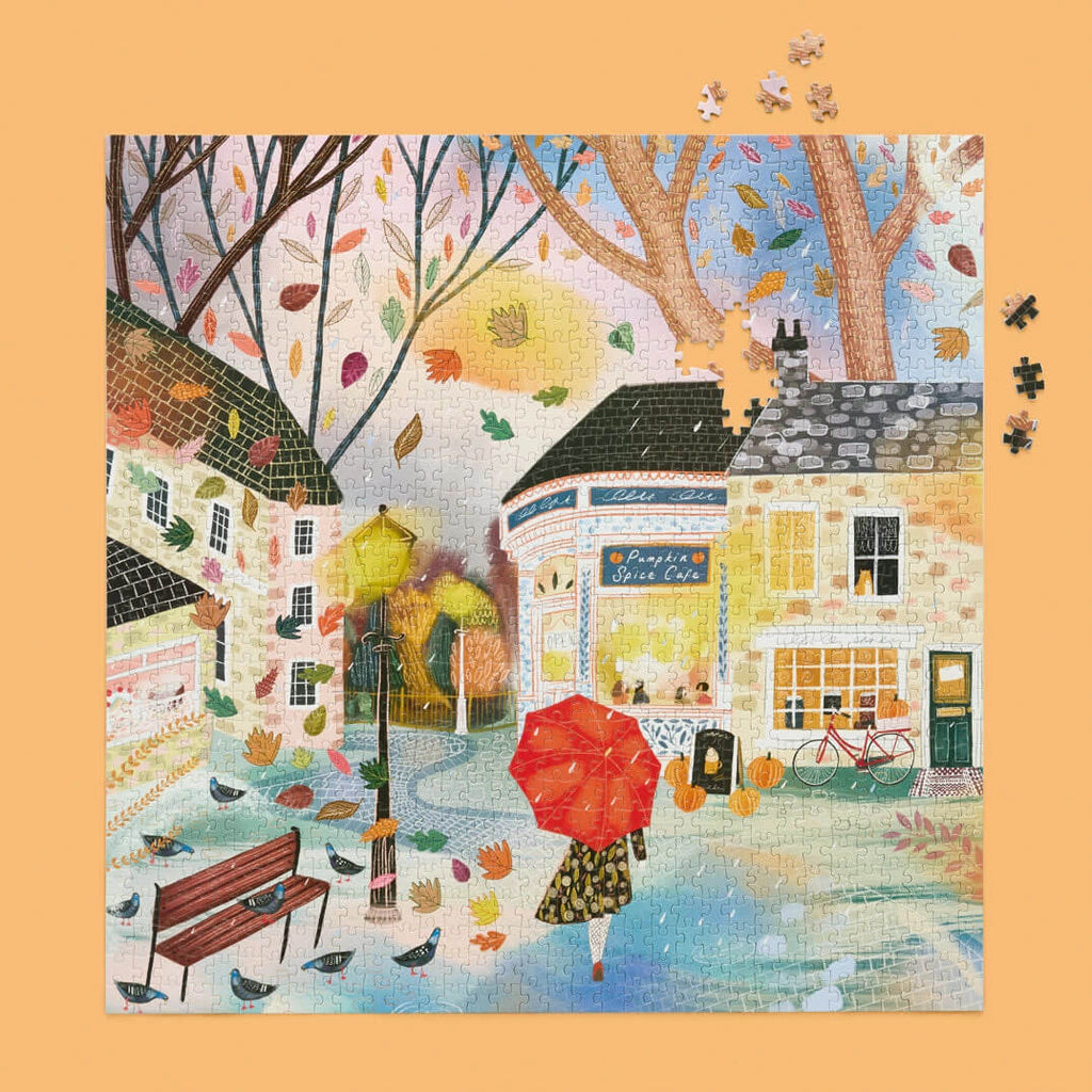 fall puzzle - Pumpkin Spice Café - werkshoppe puzzles