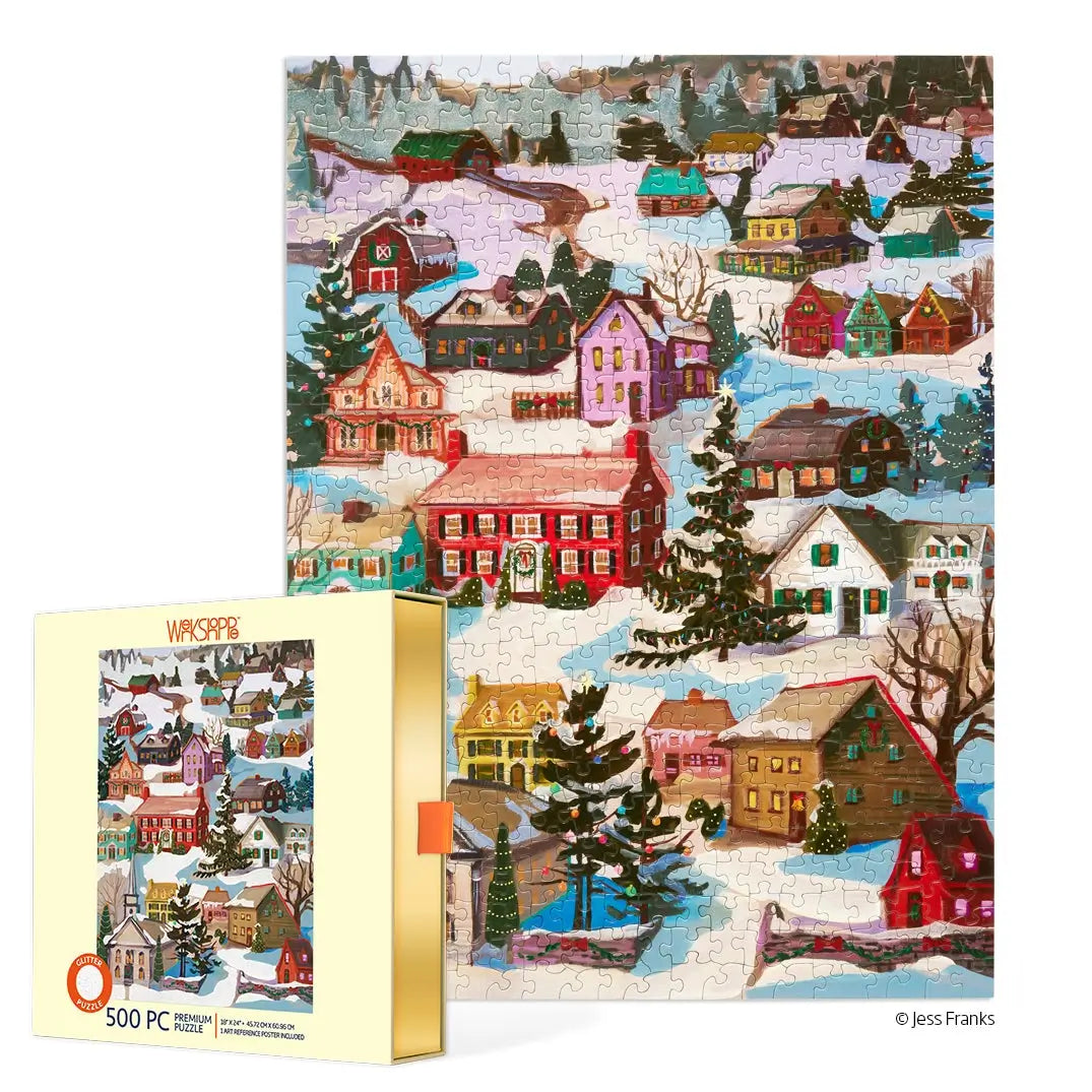 Winter Village 500 Piece Christmas Puzzle