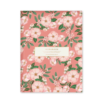 camellias workbook - bespoke letterpress