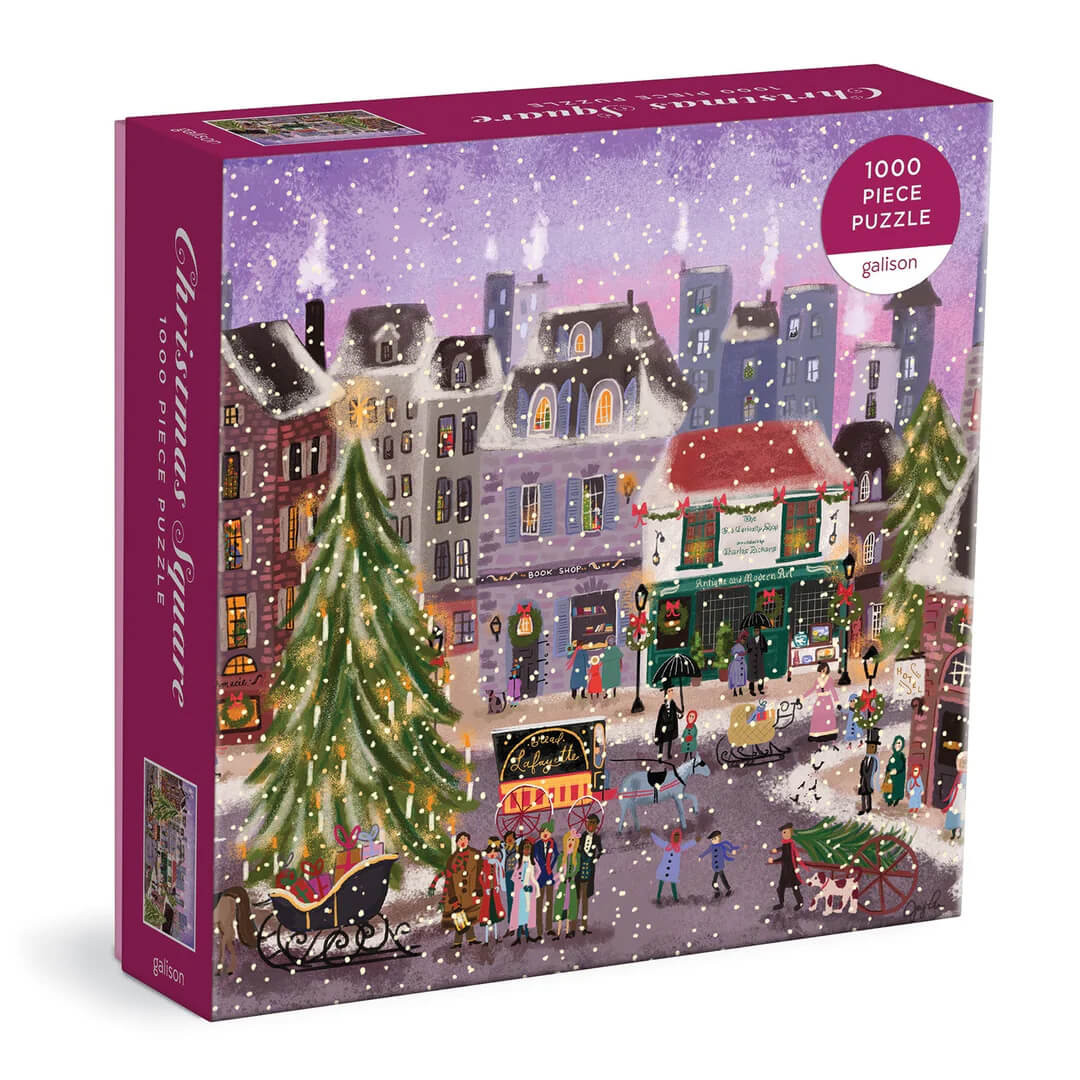 christmas square joy laforme galison puzzle