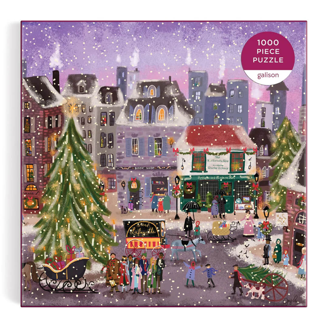 christmas square joy laforme galison puzzle