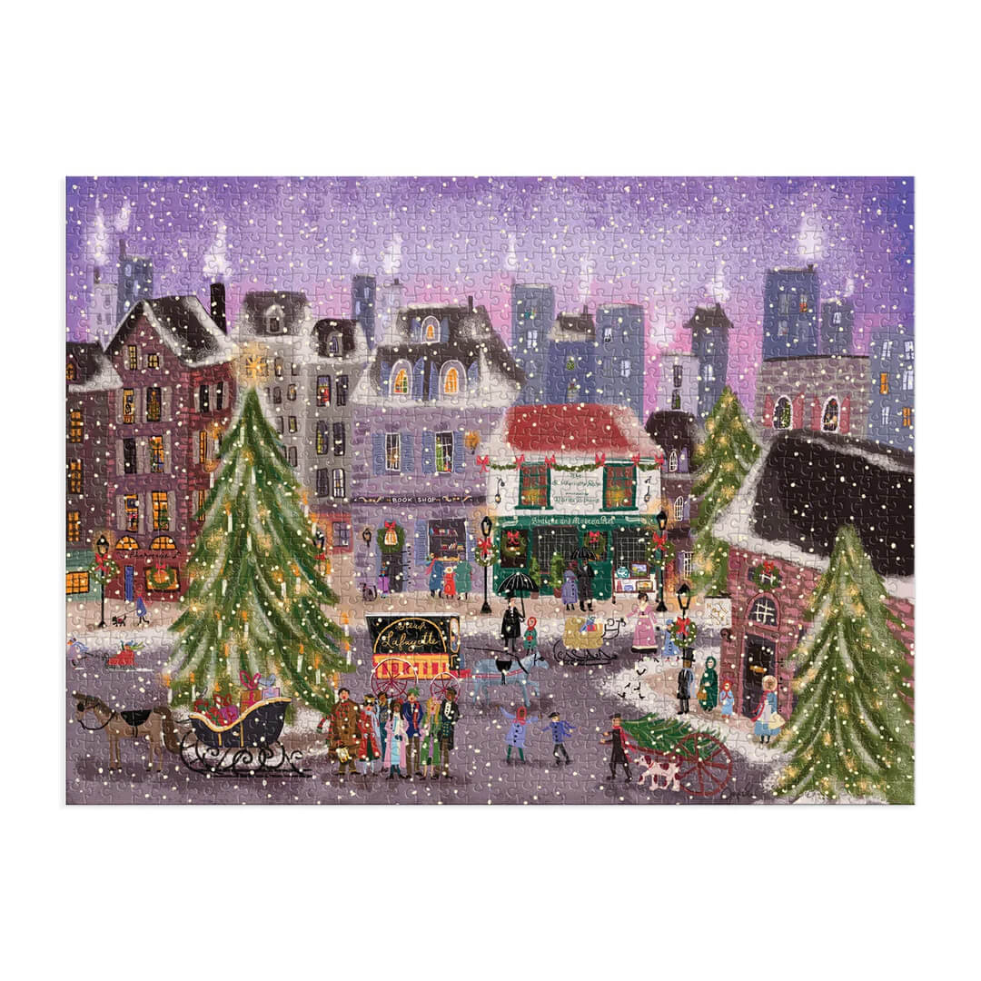 christmas square joy laforme galison puzzle