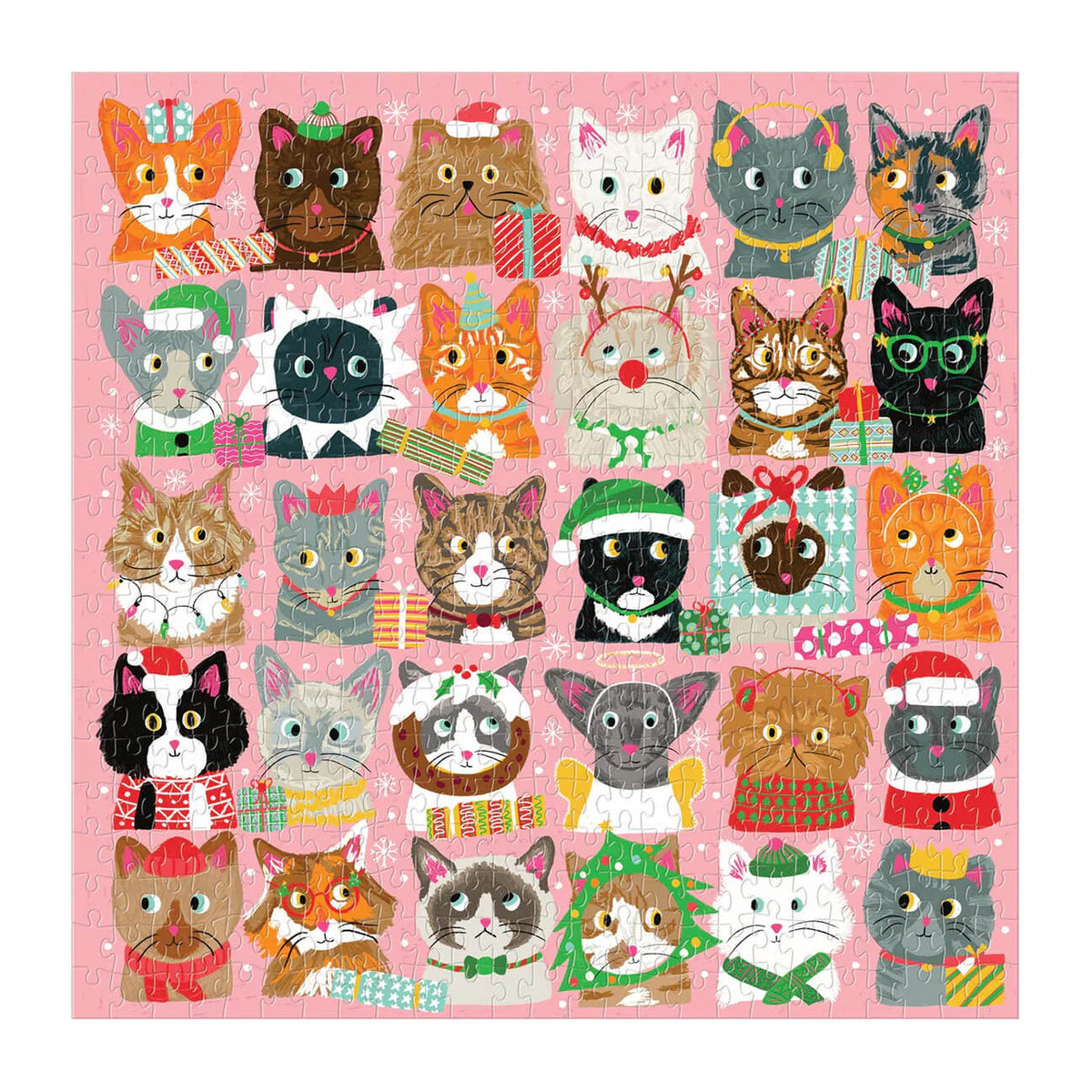festive furballs christmas cat puzzle