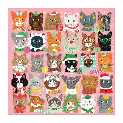 festive furballs christmas cat puzzle