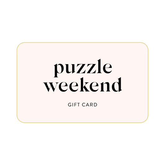 puzzle weekend gift card