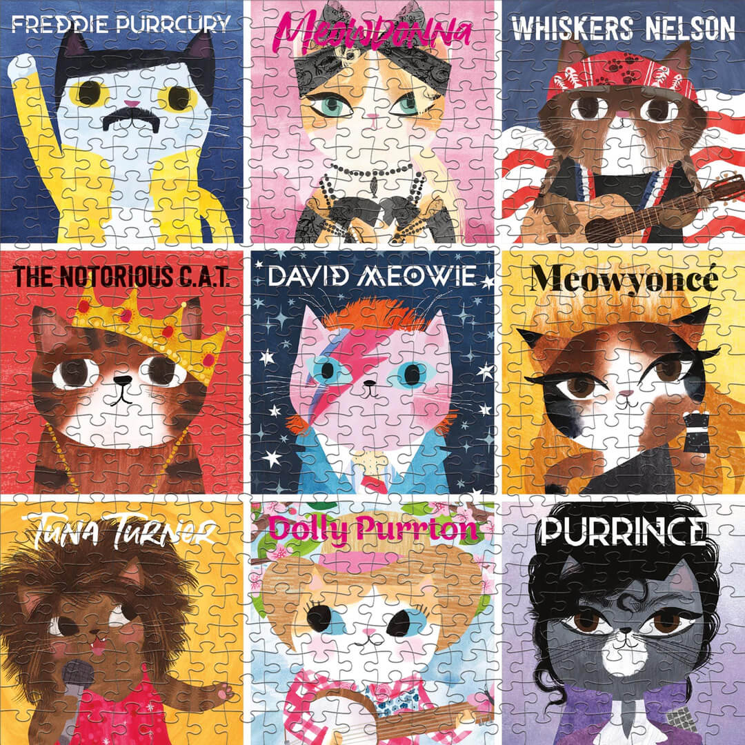 music cats jigsaw puzzle by mudpuppy