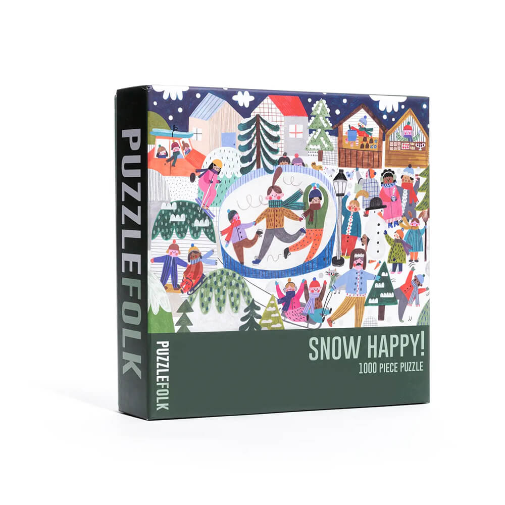 snow happy puzzle by puzzlefolk