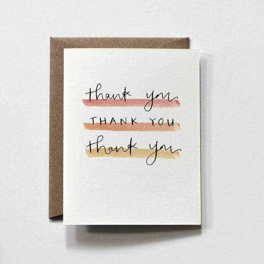 Thank You Times Three