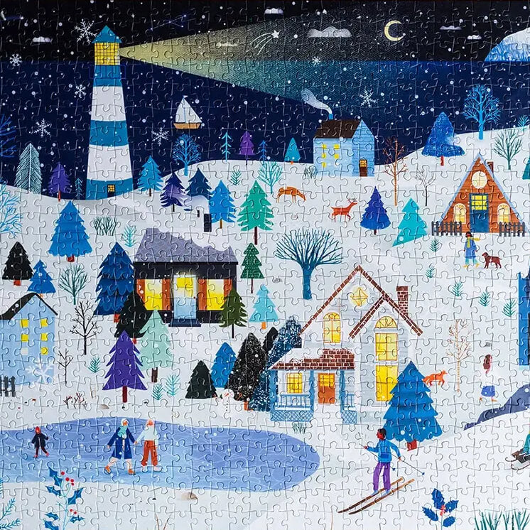 trevell puzzle - winter at the seaside