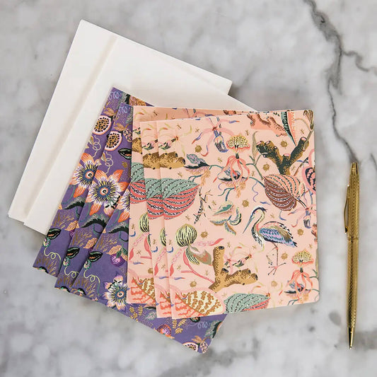 wondergarden lilac greeting card box set