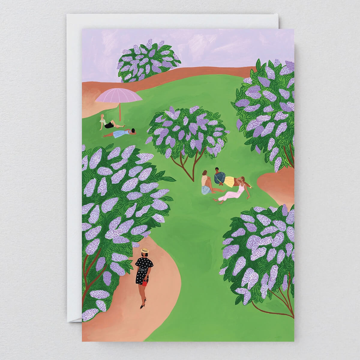 wrap lilac park art card